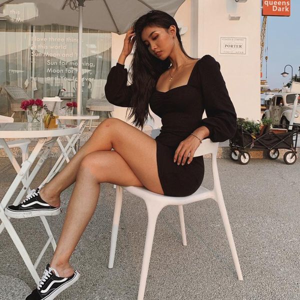 casual dresses women dress harajuku low cut full sleeve solid knitting women's office lady streetwear black bodycon mini, Black;gray
casual dresses women dress harajuku low cut full sleeve solid knitting women's office lady streetwear black bodycon mini, Black;gray