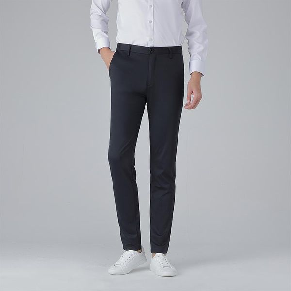 langfeng men's pants - 2021 spring casual solid color elastic business straight suit, Black
langfeng men's pants - 2021 spring casual solid color elastic business straight suit, Black