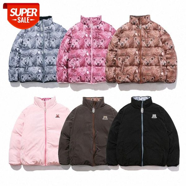 down jacket couple stand-up collar men and women thickened warmth, both sides wear bread clothes tide #7q8e, Black;brown
down jacket couple stand-up collar men and women thickened warmth, both sides wear bread clothes tide #7q8e, Black;brown