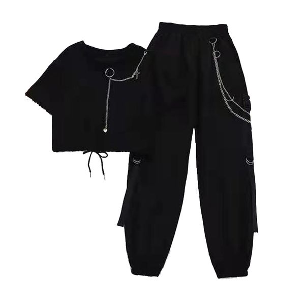 women's jeans plus size summer chain cargo pants women streetwear 2 piece suit loose pants+t shirt two-piece suit b3jc, Blue
women's jeans plus size summer chain cargo pants women streetwear 2 piece suit loose pants+t shirt two-piece suit b3jc, Blue