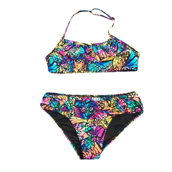 one-pieces summer kids teen girl swimsuit ruched butterfly printed swimwear halter sling two piece bikini beach pool swimming 7-14 years, Black
one-pieces summer kids teen girl swimsuit ruched butterfly printed swimwear halter sling two piece bikini beach pool swimming 7-14 years, Black