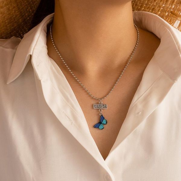 silver color choker necklace for women 1 layers blue butterfly pendant chain necklaces & pendants velvet chokers fashion jewelry
silver color choker necklace for women 1 layers blue butterfly pendant chain necklaces & pendants velvet chokers fashion jewelry