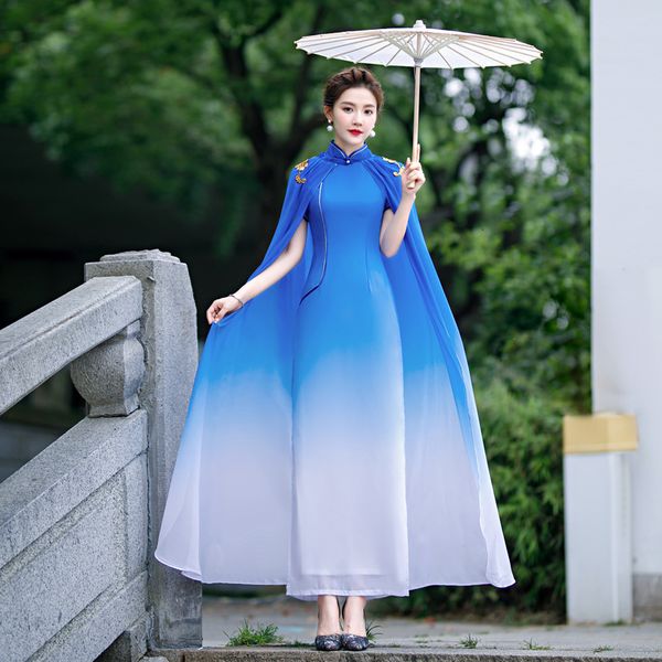 luxury casual dresses catwalk women's 2021 summer shawl drs modified chine long cheongsam young style, Black;gray
luxury casual dresses catwalk women's 2021 summer shawl drs modified chine long cheongsam young style, Black;gray