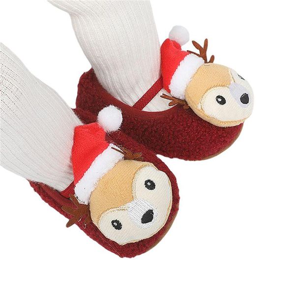 first walkers infant baby christmas slippers soft plush reindeer design booties prewalkers with anti-skid sole
first walkers infant baby christmas slippers soft plush reindeer design booties prewalkers with anti-skid sole
