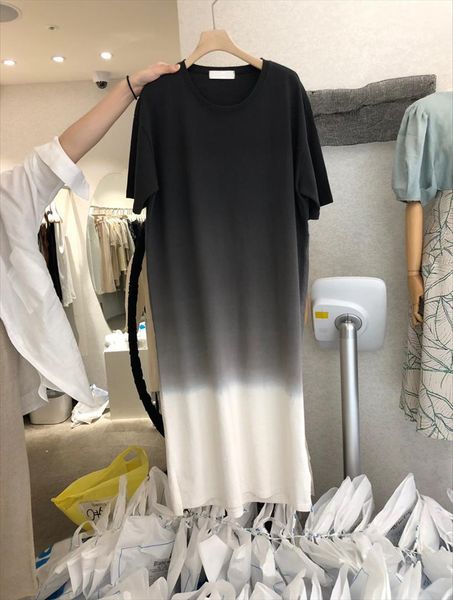 summer fashion casual cotton women dresses o neck short sleeve contrast color loose dress mid calf vestido mujer, Black;gray
summer fashion casual cotton women dresses o neck short sleeve contrast color loose dress mid calf vestido mujer, Black;gray
