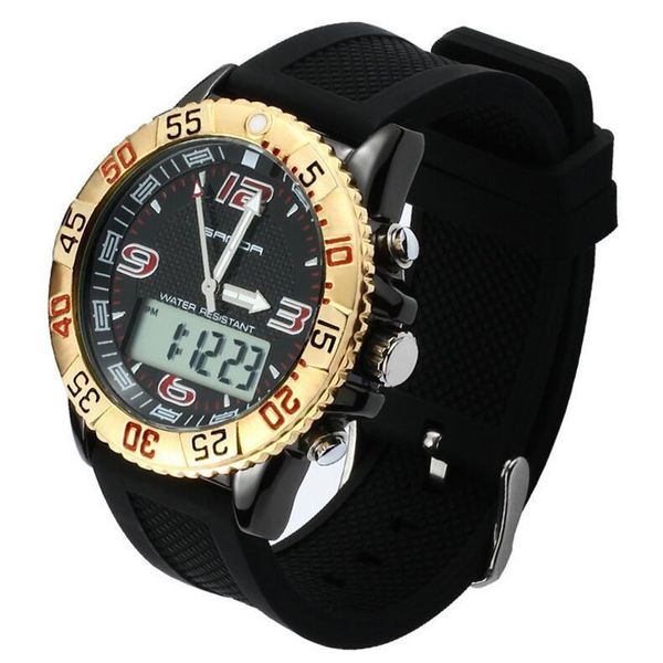 three table man double display outdoors waterproof motion wrist watch mountaineering electronic schoolboy more wristwatches, Slivery;brown
three table man double display outdoors waterproof motion wrist watch mountaineering electronic schoolboy more wristwatches, Slivery;brown