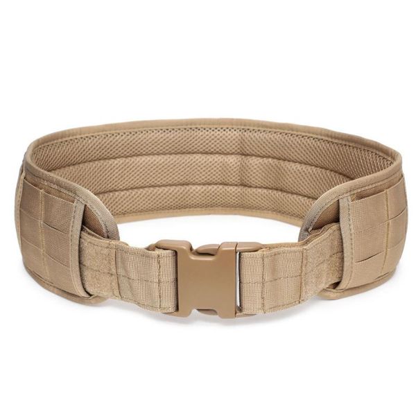 waist support military belt training wargame cs equipment universal hunting padded wide bel tactical army combat molle, Black;gray
waist support military belt training wargame cs equipment universal hunting padded wide bel tactical army combat molle, Black;gray
