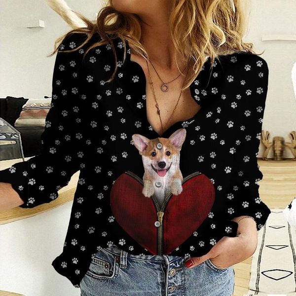 women's blouses & shirts multicolor lovely dogs of pet casual travel one pieces can custom design shirt, White
women's blouses & shirts multicolor lovely dogs of pet casual travel one pieces can custom design shirt, White