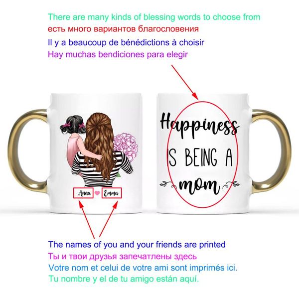 mugs personalized coffee mug family mom and daughter cup creative diy gold handle happiness is being a gift cups
mugs personalized coffee mug family mom and daughter cup creative diy gold handle happiness is being a gift cups