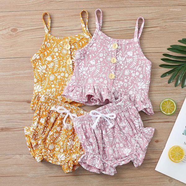 clothing sets toddler kids baby girls linen floral strapless tee ruffles shorts outfits clothes summer roupa recem nascido e11, White
clothing sets toddler kids baby girls linen floral strapless tee ruffles shorts outfits clothes summer roupa recem nascido e11, White