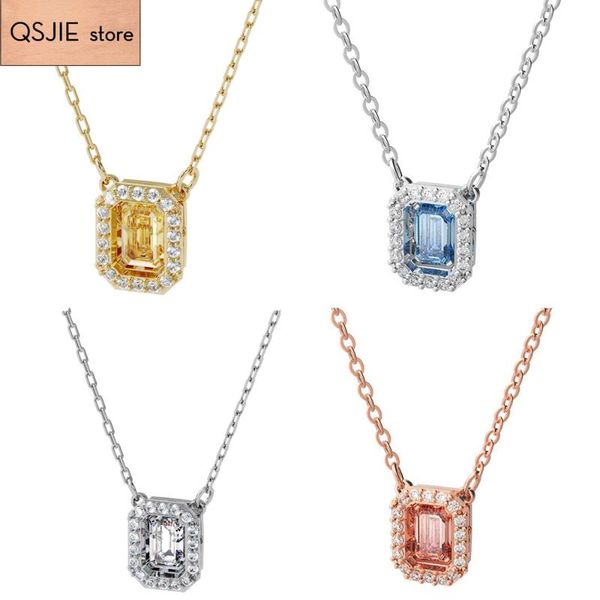 chokers swa fashion jewelry 2021 charm beating crystal square geometric pendant necklace romantic gift for women, Golden;silver
chokers swa fashion jewelry 2021 charm beating crystal square geometric pendant necklace romantic gift for women, Golden;silver