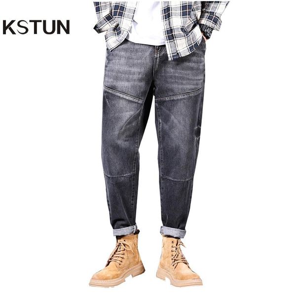 men's jeans kstun men loose fit harem pants black streetwear wide leg for 2021 spring and summer denim trousers, Blue
men's jeans kstun men loose fit harem pants black streetwear wide leg for 2021 spring and summer denim trousers, Blue