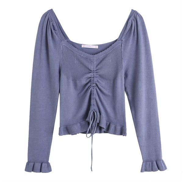 women's knits & tees sweet women solid square collar shirts fashion ladies ruffles sleeve knitted elegant female chic draped, White
women's knits & tees sweet women solid square collar shirts fashion ladies ruffles sleeve knitted elegant female chic draped, White