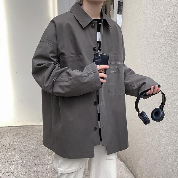 spring and autumn youth harajuku ins simple jacket fashion casual solid color shirt gray / dark s-2xl men's shirts, White;black
spring and autumn youth harajuku ins simple jacket fashion casual solid color shirt gray / dark s-2xl men's shirts, White;black