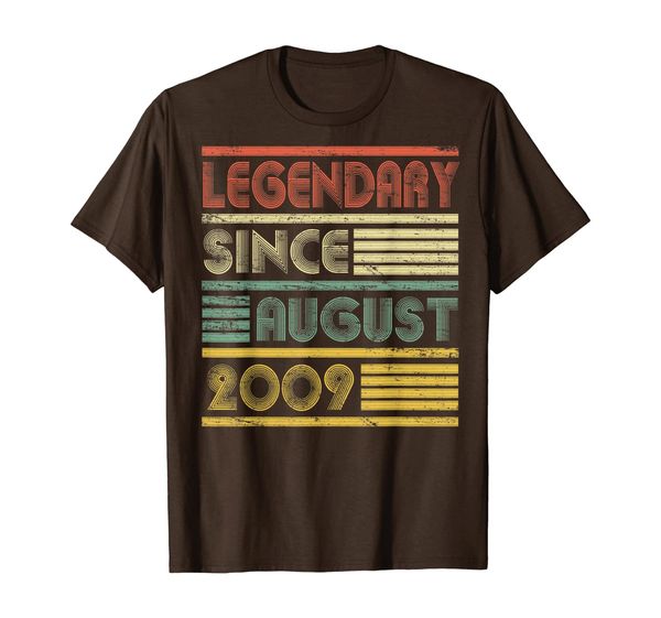 legendary awesome epic since august 2009 shirt 10th birthday, White;black
legendary awesome epic since august 2009 shirt 10th birthday, White;black
