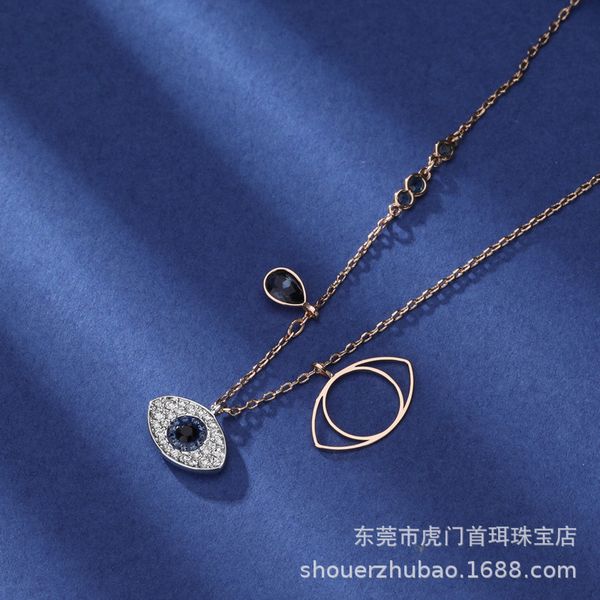 shijia devil's eye necklace blue eyes with swarovski elements crystal clavicle chain for valentine's day, Silver
shijia devil's eye necklace blue eyes with swarovski elements crystal clavicle chain for valentine's day, Silver