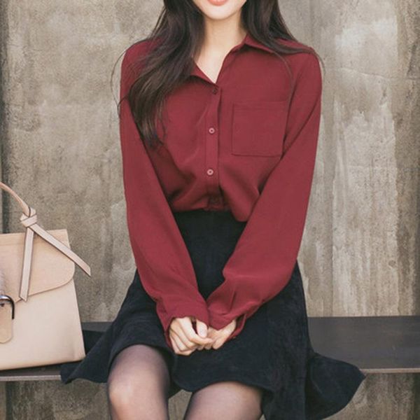 women's blouses & shirts fashion women chiffon shirt spring autumn slim simple button elegant blusas long sleeve solid plus size xl, White
women's blouses & shirts fashion women chiffon shirt spring autumn slim simple button elegant blusas long sleeve solid plus size xl, White