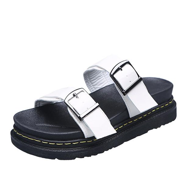 slippers ladies 2021 casual fashion solid color versatile shoe upper buckle design trend open-toed women's, Black
slippers ladies 2021 casual fashion solid color versatile shoe upper buckle design trend open-toed women's, Black