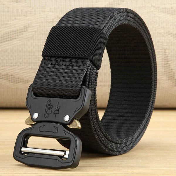 outdoor army tactical training belt thicken nylon metal & elapid buckle waist support, Black;gray
outdoor army tactical training belt thicken nylon metal & elapid buckle waist support, Black;gray