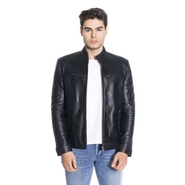 men's leather & faux genuine coats jacket 1st grade sheepskin coat vintage formal casual winter, Black
men's leather & faux genuine coats jacket 1st grade sheepskin coat vintage formal casual winter, Black