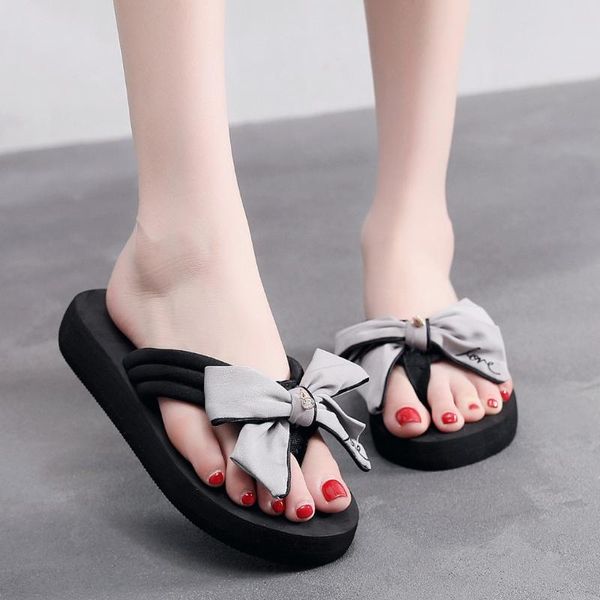 slippers summer women girls plus size flip flops slides casual non-slip bowknot flat outdoor beach shoes zapatillas mujer#p3, Black
slippers summer women girls plus size flip flops slides casual non-slip bowknot flat outdoor beach shoes zapatillas mujer#p3, Black