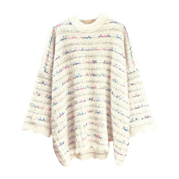 white striped knitted sweater dress loose long sleeve mini short winter autumn o collar d1352 210514, Black;gray
white striped knitted sweater dress loose long sleeve mini short winter autumn o collar d1352 210514, Black;gray