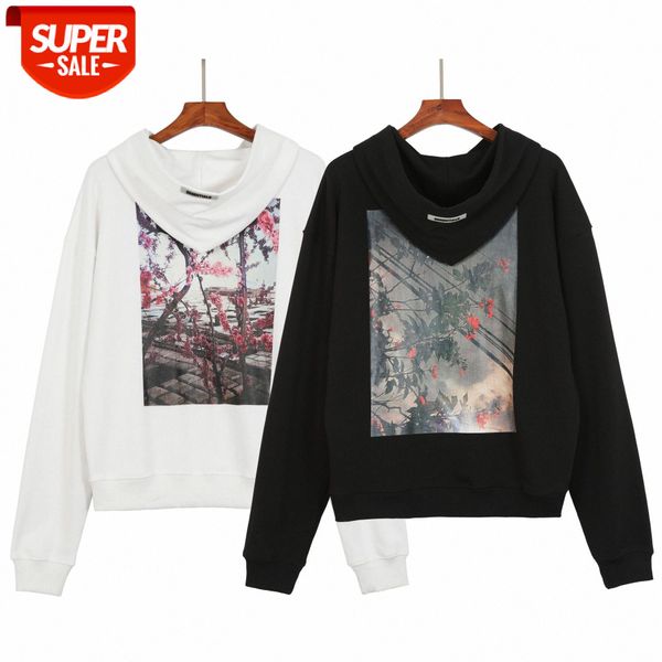 fog printed loose hooded sweater men's brand hoodie clothing #id2b, Black 
fog printed loose hooded sweater men's brand hoodie clothing #id2b, Black