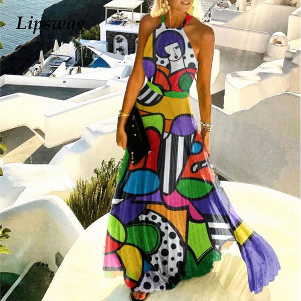 2021 halter o neck boho long dress women summer sleeveless pleated maxi party dress elegant print lady beach dress vestidoshigh quality, Black;gray
2021 halter o neck boho long dress women summer sleeveless pleated maxi party dress elegant print lady beach dress vestidoshigh quality, Black;gray