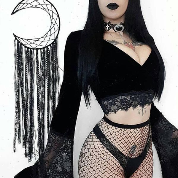 gothic retro bodycon v neck women shirts elegant crop flare long sleeve lace hollow out black, White
gothic retro bodycon v neck women shirts elegant crop flare long sleeve lace hollow out black, White