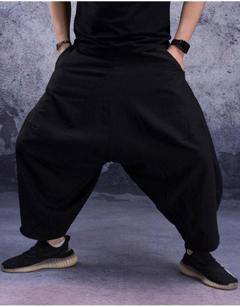 men's pants shift harlem trendy fashion stylist summer nine point loose show thin radish, Black
men's pants shift harlem trendy fashion stylist summer nine point loose show thin radish, Black