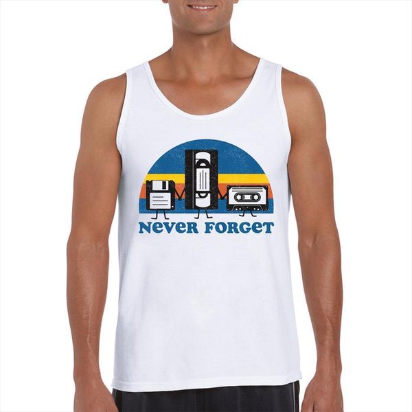 fashion never forget design men record printed tank funny o neck vest sleeveless casual tee, White;black
fashion never forget design men record printed tank funny o neck vest sleeveless casual tee, White;black