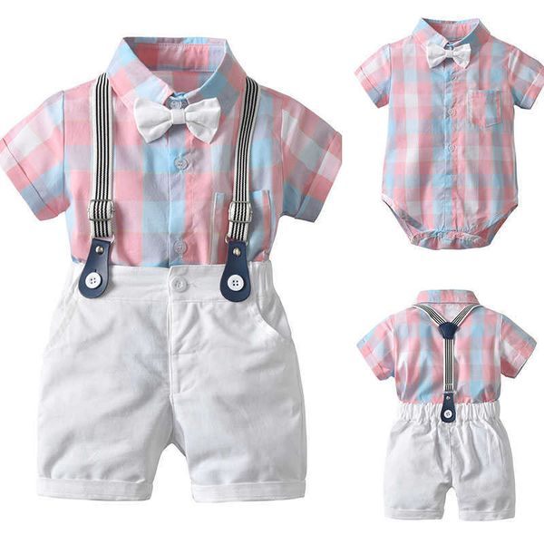 focusnorm 2pcs toddler kids baby boy 1-4y gentleman outfit clothes pink plaid short sleeve romper shorts summer clothes set x0802, White
focusnorm 2pcs toddler kids baby boy 1-4y gentleman outfit clothes pink plaid short sleeve romper shorts summer clothes set x0802, White