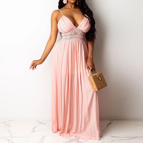 women spaghetti strap v neck lace hook flower hollow maxi dress backless evening party long solid color dress vestidos 210521, Black;gray
women spaghetti strap v neck lace hook flower hollow maxi dress backless evening party long solid color dress vestidos 210521, Black;gray