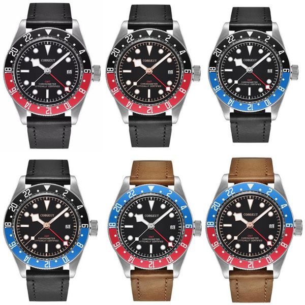 wristwatches men automatic mechanical 41mm luxury gmt leather watch military sport swim clock glow luminous wrist, Slivery;brown
wristwatches men automatic mechanical 41mm luxury gmt leather watch military sport swim clock glow luminous wrist, Slivery;brown