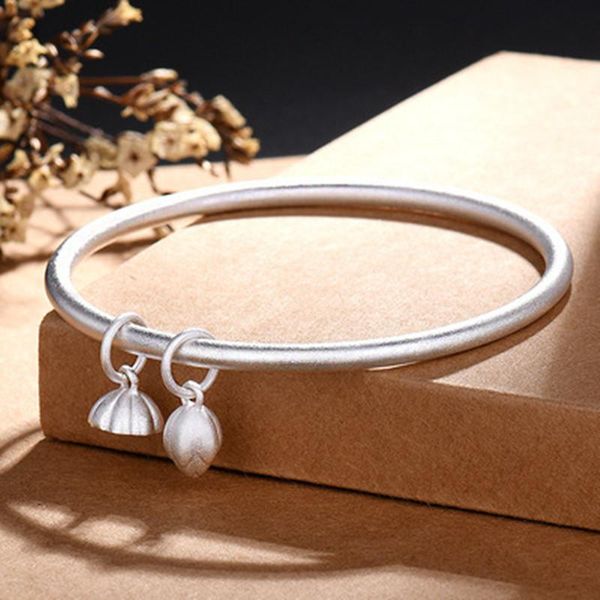 bangle yj exquisite simple frosted female bracelet young lotus silver plated with jewelry, Black
bangle yj exquisite simple frosted female bracelet young lotus silver plated with jewelry, Black