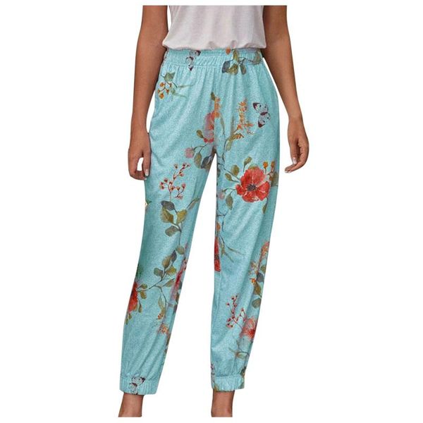 women's pants & capris fashion comfortable flower printed harlan home outdoor elastic casual pantalon pour femme, Black;white
women's pants & capris fashion comfortable flower printed harlan home outdoor elastic casual pantalon pour femme, Black;white