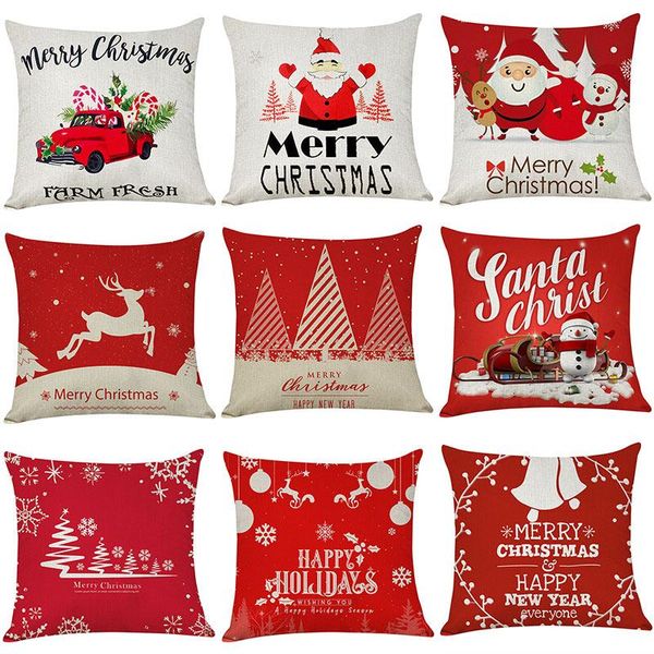 cushion/decorative pillow 1pcs christmas red santa claus deer tree pattern cotton linen throw cushion cover car home sofa bed decorative pil
cushion/decorative pillow 1pcs christmas red santa claus deer tree pattern cotton linen throw cushion cover car home sofa bed decorative pil