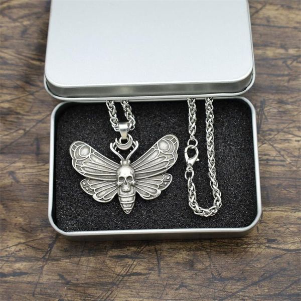 chains wiccan death head skull moth butterfly charm pendant necklace gothic witchcraft jewelry, Silver
chains wiccan death head skull moth butterfly charm pendant necklace gothic witchcraft jewelry, Silver