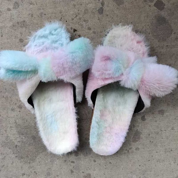 cute fur bowknot big size 43 soft fluffy open round toe female outside slides thick sole summer women slippers women's shoes, Black
cute fur bowknot big size 43 soft fluffy open round toe female outside slides thick sole summer women slippers women's shoes, Black