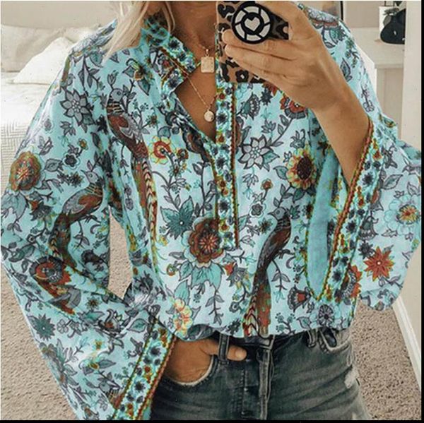 boho floral print women shirts lantern sleeve lace up tassel o neck spring summer chic blouses 5xl, White
boho floral print women shirts lantern sleeve lace up tassel o neck spring summer chic blouses 5xl, White