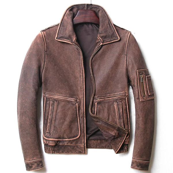 men's leather & faux mens casual overcoats 4xl 5xl genuine cowskin motorcycle jackets biker jacket short slim vintage gray brown coat, Black
men's leather & faux mens casual overcoats 4xl 5xl genuine cowskin motorcycle jackets biker jacket short slim vintage gray brown coat, Black