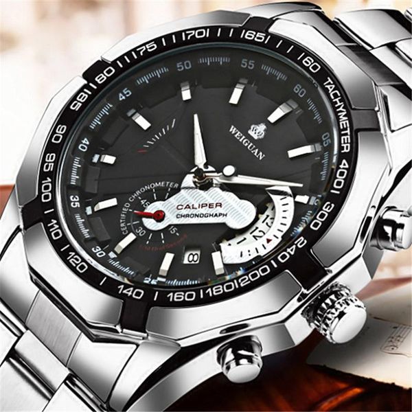 wristwatches luxury men's watches stainless steel band fashion waterproof luminous quartz watch for man calendar male clock reloj hombr, Slivery;brown
wristwatches luxury men's watches stainless steel band fashion waterproof luminous quartz watch for man calendar male clock reloj hombr, Slivery;brown