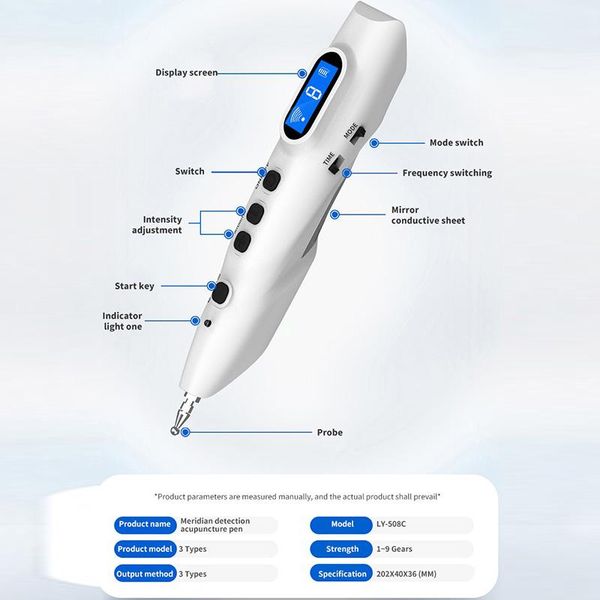 electronic meridian detection acupuncture pen 9 intensities massage health care therapy physiotherapy body massager electric massagers
electronic meridian detection acupuncture pen 9 intensities massage health care therapy physiotherapy body massager electric massagers
