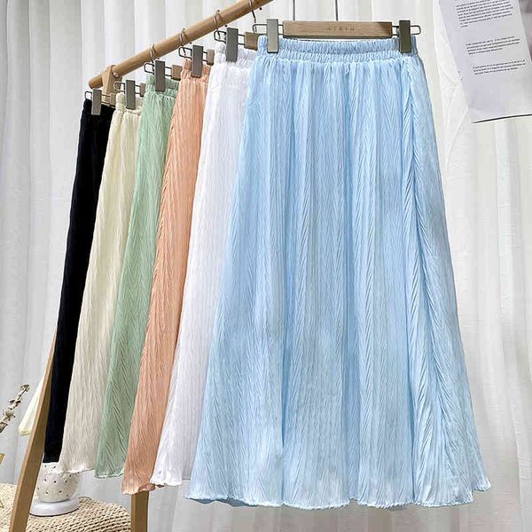 skirt folds pleated women elastic waist midi high fashion large swing chiffon faldas largas mujer, Black
skirt folds pleated women elastic waist midi high fashion large swing chiffon faldas largas mujer, Black