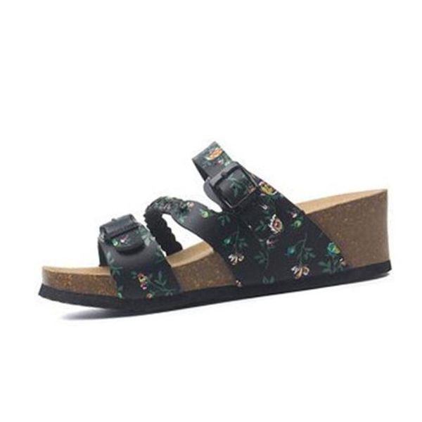 slippers slope heel cork female thick soled 2022 high heels outside wearing beach shoes summer fashion woven belt women's slides, Black
slippers slope heel cork female thick soled 2022 high heels outside wearing beach shoes summer fashion woven belt women's slides, Black