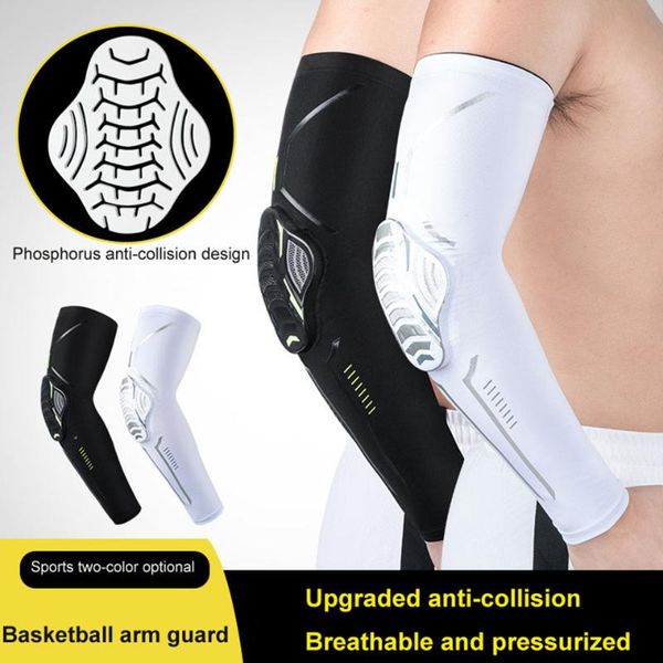 sports anti-collision armguard single protection crowd compression arm sleeve basketball cycling warmer bands elbow & knee pads, Black;gray
sports anti-collision armguard single protection crowd compression arm sleeve basketball cycling warmer bands elbow & knee pads, Black;gray
