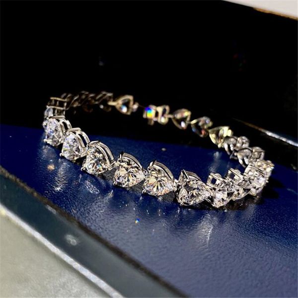 choucong brand ins sell sweet cut wedding bracelets 18k white gold fill full heart shape 5a zircon moissanite diamond party women bangle for, Golden;silver
choucong brand ins sell sweet cut wedding bracelets 18k white gold fill full heart shape 5a zircon moissanite diamond party women bangle for, Golden;silver