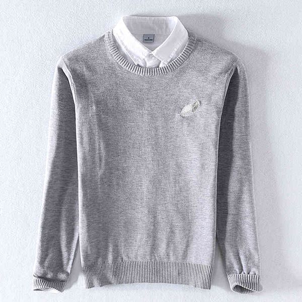 men's casual shirts autumn and winter round neck embroidery slim cotton sweater for men long-sleeved sweaters male o5qt, White;black
men's casual shirts autumn and winter round neck embroidery slim cotton sweater for men long-sleeved sweaters male o5qt, White;black
