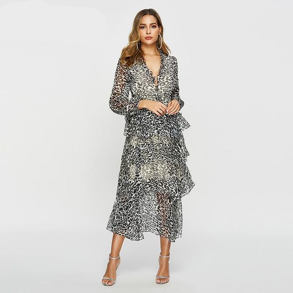 casual dresses women cake style long sleeve vacation chiffon dress autumn print leopard streetwear loose ladies robe, Black;gray
casual dresses women cake style long sleeve vacation chiffon dress autumn print leopard streetwear loose ladies robe, Black;gray