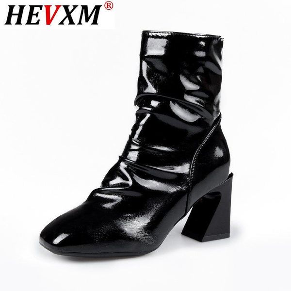 boots 2021 women pleated high heels ankle autumn winter ladies square with fashion v707, Black
boots 2021 women pleated high heels ankle autumn winter ladies square with fashion v707, Black